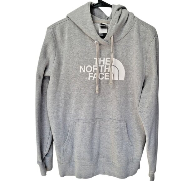 The North Face Long Sleeve Pullover Hoodie Sweater Grey Womens L - Picture 2 of 10